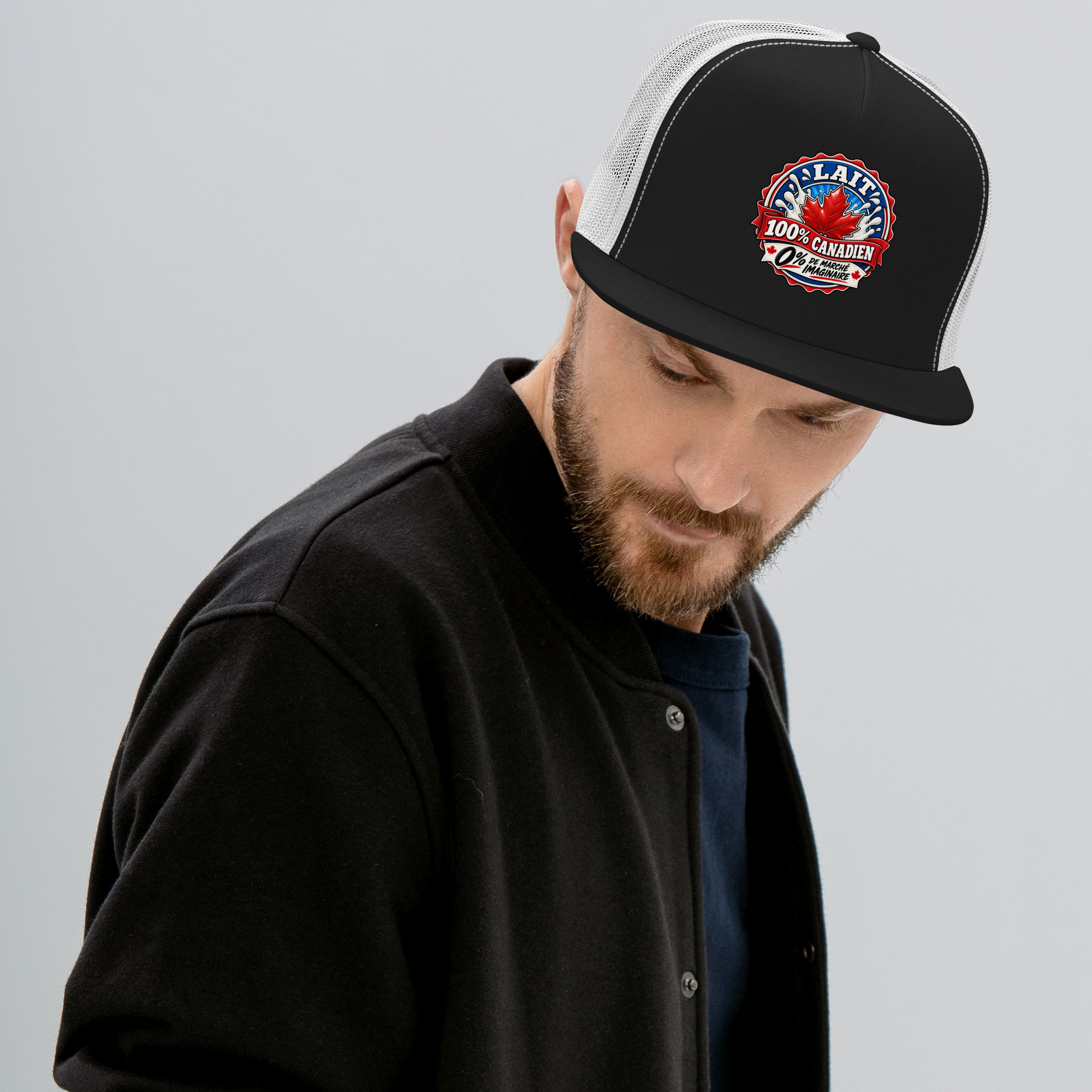 Casquette Trucker, Lait 100% canadien, 0% de marché imaginaire – Image 4