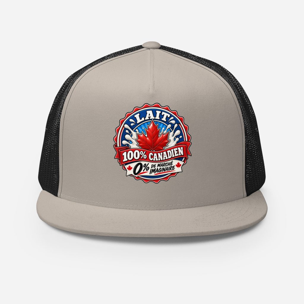 Casquette Trucker, Lait 100% canadien, 0% de marché imaginaire