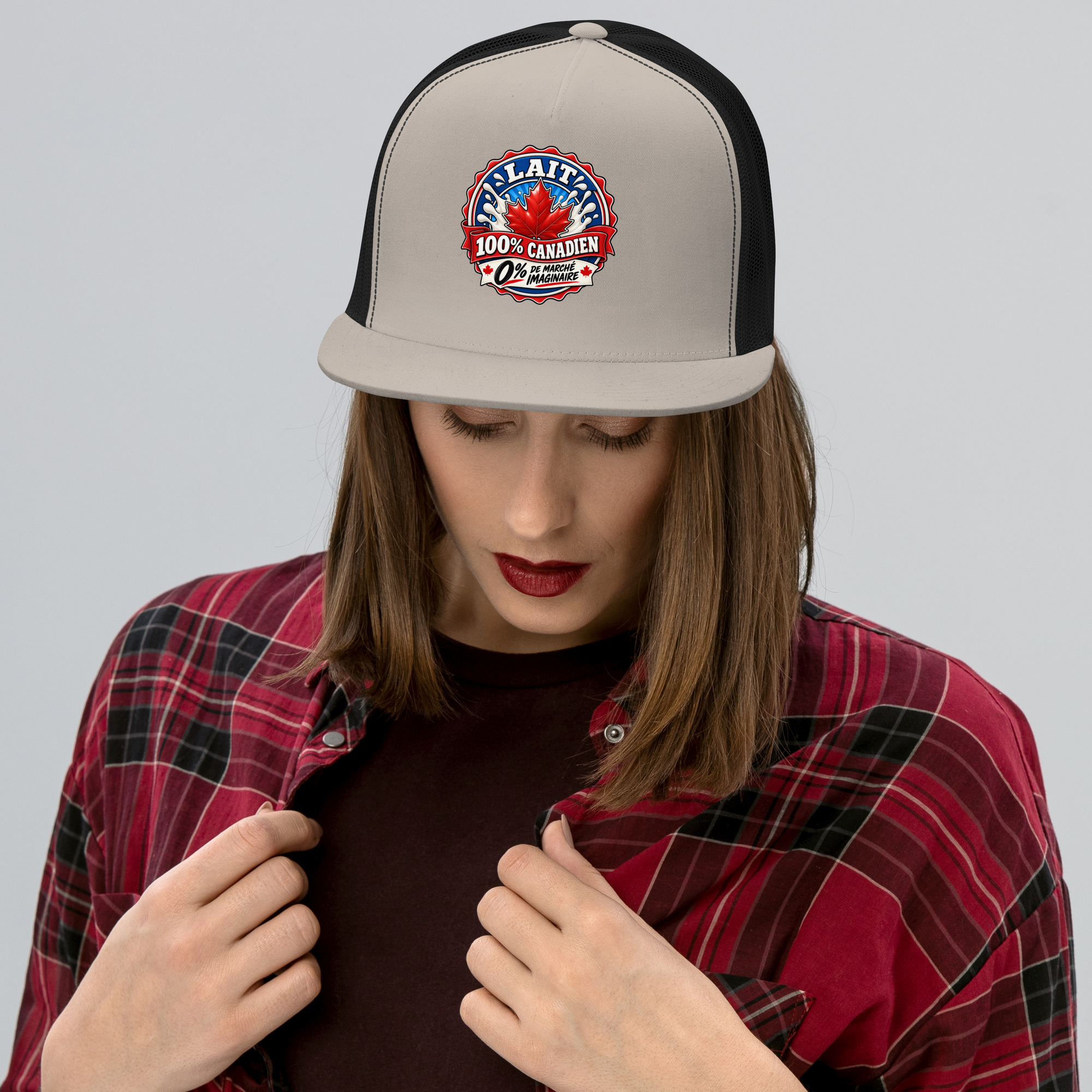 Casquette Trucker, Lait 100% canadien, 0% de marché imaginaire – Image 5