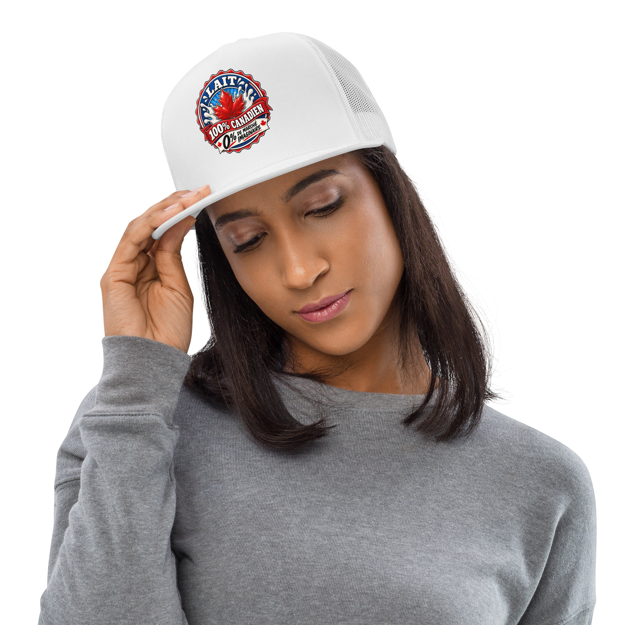 Casquette Trucker, Lait 100% canadien, 0% de marché imaginaire – Image 3