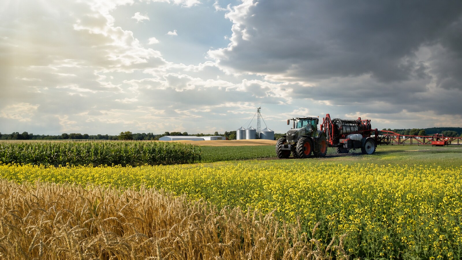 Actualité agricole Québec 16 août 2026, champs de grains, canola, sécheresse et machinerie