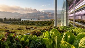 Actualité agricole Québec 17 août 2026, laitues en ferme verticale, élevage et verger sous la fumée